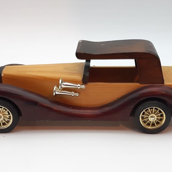 Vintage Wooden Model Car - Picture 3 of 11